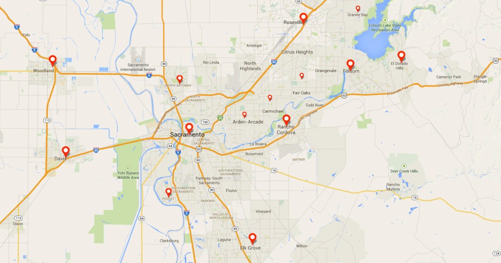 Sublime Appliance Repair Service Areas - Sacramento, Roseville, Elk Grove, Folsom, Davis, and surrounding areas